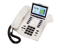 Bild von AGFEO ST 45 IP reinweiss Anschluss über LAN an ein AGFEO AS System mit FW grösser gleich 9.2 und ES System mit FW grösser gleich 1.3