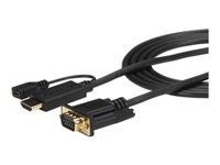 Bild von STARTECH.COM 1,8m aktives HDMI auf VGA Konverter Kabel - HDMI zu VGA Adapter 180cm - Schwarz - 1920x1200 / 1080p