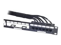 APC Data Distribution Cable Network cable TAA Compliant RJ-45 F to RJ-45 F 15.2m UTP CAT 6, Black