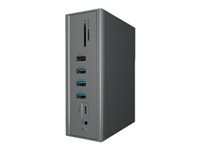 Bild von ICY BOX IB-DK2262AC USB Type-C+ Type-A DockingStation mit dreifachem Videoausgang bis 55W Power Delivery unterstützt 2x 2K 60 Hz