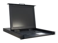 Bild von INTER-TECH KVM 1708 43,18cm 17 Zoll KVM-Switch 104er EN-Tastatur mit Touchpad 1280x1024 75Hz 8-Port d-SUB inkl. VGA/PS2/USB-Kabel