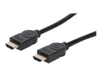 Bild von MANHATTAN Ultra High Speed HDMI-Kabel 8K60Hz HEC Dynamic HDR VRR QMS QFT ALLM eARC 3D HDMI-Stecker auf Stecker geschirmt 2m schwarz