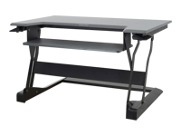Bild von ERGOTRON WorkFit-T Sitz-Steh-Schreibtisch-Arbeitsplatz schwarz Anhebung bis 38cm belastbar bis 15 kg