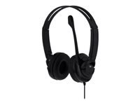 TNB HS-200 - Multimedia headset with micro - Black