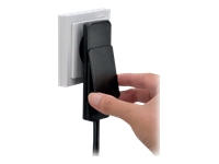 Bild von BACHMANN Flat Plug CEE7/7 schwarz wieder anschliessbar ohne Leitung