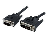 Bild von STARTECH.COM DVI auf VGA Monitorkabel 3 Meter - Stecker / Stecker - DVI-I 24+5 VGA (15Pin) -  DVI-A analog VGA Kabel St/St 3m