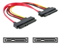 Bild von DELOCK Kabel SATA 22pin>22pin Bu/Bu 20cm