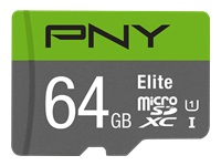 Bild von PNY Micro SD Card Elite 64 GB HC Class 10  UHS I  U1  SD adapter