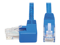 EATON Left-Angle, Cat6, Gigabit Molded, UTP Ethernet Cable, RJ45, Left-Angle, M to RJ45 M, Blue, 15 ft. 4.57 m