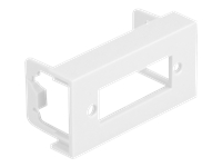 Bild von DELOCK Easy 45 Modulblende Rechteck-Ausschnitt für LWL SC Duplex Kupplung 45 x 22,5mm 10 Stück weib