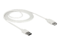 Bild von DELOCK Verlängerungskabel EASY-USB 2.0 Typ-A Stecker > USB 2.0 Typ-A Buchse weiss 2 m