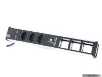 BACHMANN CONI power stripst 6-way, 3xCH, 1xUSB Double Charger, 3xCustom Moduke, with GST18i3, 0.2m power cord