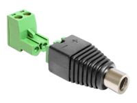 Bild von DELOCK Adapter DC 5,5 x 2,5mm Buchse > Terminalblock 2 Pin 2-teilig