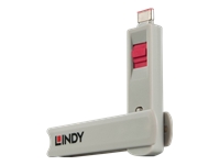 Bild von LINDY USB Typ C Port Schloss rot