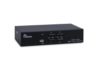 Bild von INTER-TECH KVM KVM-AS-41DA 4x DVI-I 8x 3pol 3,5mm Klinke 2x USB