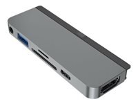 Bild von TARGUS HyperDrive USB-C 6-in-1 Form-Fit Hub - Grey - for USB-C iPad