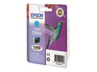 Bild von EPSON T0802 Tinte cyan Standardkapazität 7.4ml 935 Seiten 1-pack blister ohne Alarm