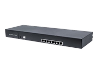 Bild von INTELLINET Modularer 8-Port KVM-Switch mit Cat5-/VGA-Schnittstelle Zur Verwendung mit  Rackmount LCD-Konsolen 508032 oder 507981