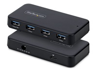 Bild von STARTECH.COM 4-Port USB-A Hub 5Gbps Eigenstromversorgung 2-in-1 USB-C & USB-A Hostkabel 1x BC 1.2 Ladeport inkl. 24W Netzadapter