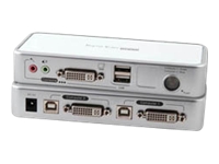 Bild von EFB 2-port DVI-D USB KVM Switch mit Audio und USB 2.0 Hub mit Anschlusskabeln