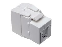 Bild von EATON TRIPPLITE Keystone Jack Cat6/Cat5e RJ45 Shuttered Dust Cap - Toolless PoE/PoE+ Compliant White TAA