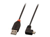 Bild von LINDY USB 2.0 Typ A/Micro-B 90 2m Mini-B Stecker rechts gewinkelt