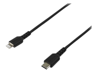 Bild von STARTECH.COM RUSBCLTMM2MB USB-C auf Lightning-Kabel 2m Apple Mfi zertifiziert iPhone Ladekabel Aramidfaser schwarz