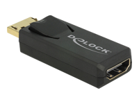 Bild von DELOCK Adapter DisplayPort 1.2 Stecker > HDMI Buchse schwarz 4K Aktiv