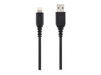 TNB XTREMWORK 1.5m USB Lightning Cable Black/Grey