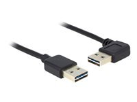Bild von DELOCK Kabel EASY-USB 2.0 Typ-A Stecker > EASY-USB 2.0 Typ-A Stecker gewinkelt links / rechts 2 m