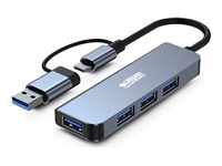 URBAN FACTORY Mining USB-A/C Hub With 4 USB-A 3.0 Ports