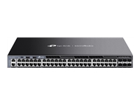 Bild von TP-LINK SG6654X Omada 48-Port Gigabit Stackable L3 Managed Switch with 6 10GE SFP+ Slots 48x RJ45 6x 10G SFP+ 2x USB 2.0