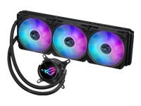 Bild von ASUS ROG Strix LC III 360 ARGB all-in-one CPU liquid cooler with 360 rotatable water block Premium ROG ARGB fans