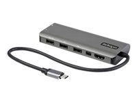 Bild von STARTECH.COM USB-C Multiport Adapter USB-C auf HDMI oder mDP 4K 60Hz 100W PD Pass-Through 4x 10Gbit/s USB - 30cm Kabel