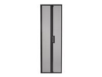 APC NetShelter SV 48U 600mm Wide Perforated Split Rear Doors Black