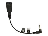 Bild von JABRA GN Anschlusskabel QD 2.5mm Klinke gewinkelter Plug 15cm zB fuer Panasonic GB500 PLX CA40.Mitel D390