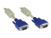 Bild von INLINE S-VGA Kabel 15pol HD Stecker / Stecker beige 0.5m