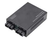 Bild von DIGITUS Fast Ethernet Multimode auf Singlemode Medien Konverter SC auf SC Wellenlänge 1310nm