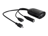 Bild von DELOCK Adapterkabel MHL Stecker > VGA Bu + USB micro-B Bu + Klinke