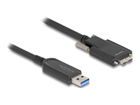 Bild von DELOCK Aktives Optisches Kabel USB 10 Gbps Typ-A Stecker zu Typ Micro-B Stecker mit Schrauben 5m