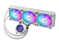 Bild von ASUS ROG Strix LC III ARGB LCD WHT all-in-one CPU liquid cooler with 2.1 IPS LCD Aseteks new Gen7 v2 pump and premium ROG ARGB fans