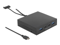 Bild von DELOCK 8,89cm 3,5Zoll USB 3.2 Gen 2 Front Panel 2 x USB Type-C + 2 x USB Typ-A