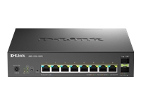 Bild von D-LINK DMS-1250-10SPL/E 8-Port PoE Multi-Gigabit Smart Managed Switch 8x 2.5GE PoE 2x 10G SFP+ IEEE802.3 af/at/bt 120W PoE Budget