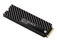 Bild von WD Black SSD SN750 Gaming 1TB PCIe Gen3 8Gb/s M.2 High-Performance NVMe SSD mit Kühlkörper internal single-packed