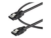 Bild von STARTECH.COM 0,3m rundes SATA-Kabel - Verriegelungsstecker - 6Gbs SATA-Kabel - SATA-Festplattenstromkabel