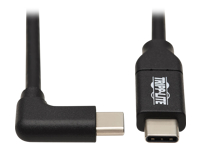 Bild von EATON TRIPPLITE USB-C Cable M/M - USB 2.0 Thunderbolt 3 100W PD Charging Right-Angle Plug Black 2m 6,6ft.