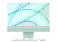 Bild von APPLE iMac 4,5K 59,62cm 23,5Zoll Apple M1 Chip 8C CPU und 7C GPU 16C N.E. 8GB 256GB SSD MM MaKey DE - Grün