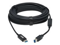 Bild von EATON TRIPPLITE USB 3.2 Gen 1 Plenum-Rated Fiber Active Optical Cable AOC - 5 Gbps A to B M/M Black 30m