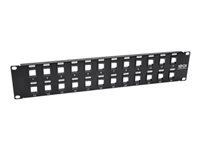 Bild von EATON TRIPPLITE 24-Port 2U Rack-Mount Unshielded Blank Keystone/Multimedia Patch Panel RJ45 Ethernet USB HDMI Cat5e/6