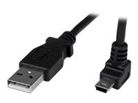 Bild von STARTECH.COM 1m USB auf Mini USB Anschlusskabel gewinkelt - USB A zu Mini B Kabel